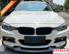 Image of Bmw 3 Series - F30/F31 2012 To 2018 Mad Front Lip Gloss Black