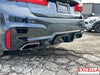 Image of BMW 5 series - G30 / F90 - 2017 to 2023 - M5 CS rear diffuser - Optional LED