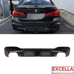 BMW 5 series - G30 / F90 - 2017 to 2020 - M5 CS rear diffuser - Optional LED