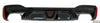 Image of Bmw 5 Series - G30 / F90 2017 To 2020 M5 Cs Rear Diffuser Optional Led Black With