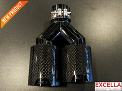 Carbon BMW ///M Exhaust Tip - Universal Application - Dual Pipe