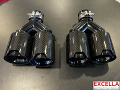 Carbon BMW ///M Exhaust Tip - Universal Application - Quad Set Up