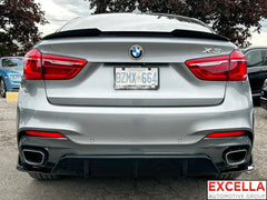F16  - BMW x6 series - 2015 to 2019 - Black Knight Diffuser