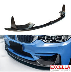 F80 - BMW M3 series - Performance front lip - Carbon fiber / gloss black