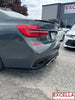 Image of G11/G12 7 Series M Sport Rear Bumper Diffuser Gloss Black