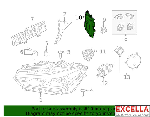 Headlight Control Module - 63 11 5 A0A FB0