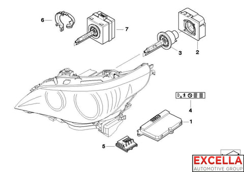 Headlight Control Module - 63 12 7 189 312