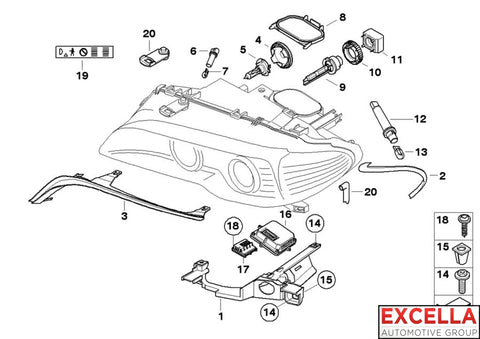Headlight Control Module - 63 12 7 189 312