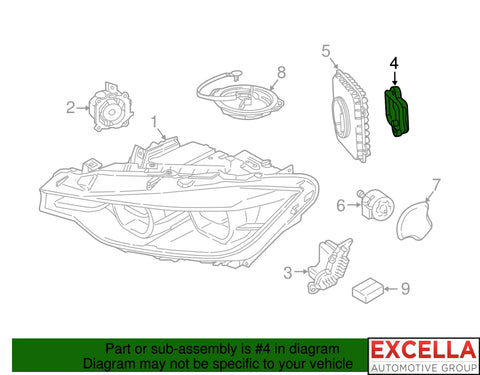 Headlight DRL Control Module - 63 11 7 419 615 - SET