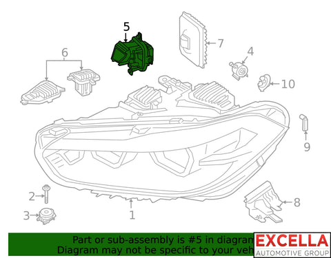 LED Cornering Light Control Module - 63 11 7 428 787 - L
