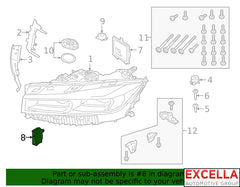 LED DRL Control Module - 63 11 9 498 408 - R