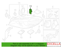 LED Turn Signal Control Module - 63 11 7 352 554 - R