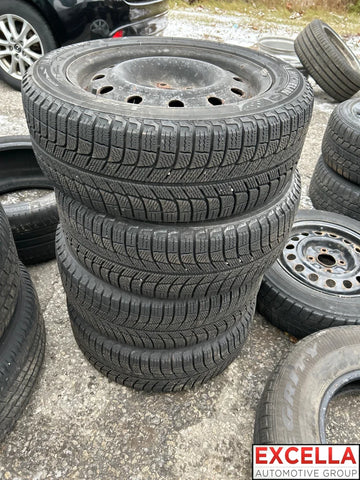 Michelin X-Ice Winter Set 205/55/16 On Steele Rims